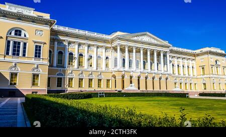 Der Michailowski Palast. Das Staatliche Russische Museum. St. Petersburg, Russland Stockfoto