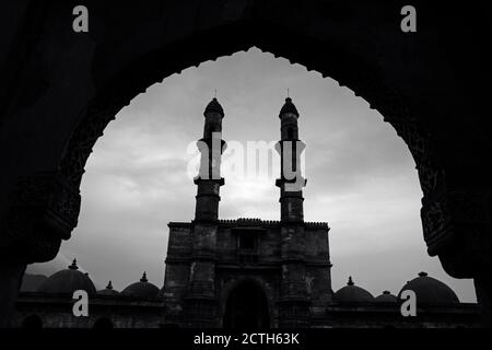 Jami Moschee (Jama Masjid), Champaner-Pavagadh Archäologischer Park, UNESCO-Weltkulturerbe Stockfoto