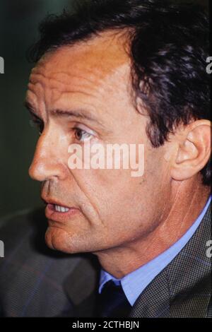 Porträt von Jean-Claude Killy, Charbonnières-les-Bains, Frankreich Stockfoto