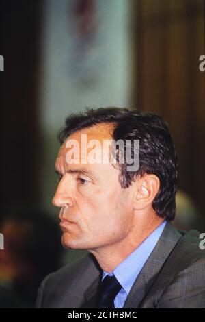 Porträt von Jean-Claude Killy, Charbonnières-les-Bains, Frankreich Stockfoto