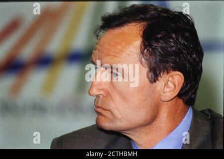 Porträt von Jean-Claude Killy, Charbonnières-les-Bains, Frankreich Stockfoto