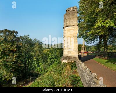 Knaresborough Castle Grounds im Frühherbst Knaresborough North Yorkshire England Stockfoto