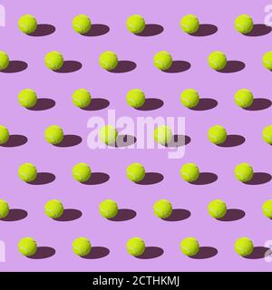 Tennis Ball Sport Muster Textur Wallpaper Vorlage Stock Vektor