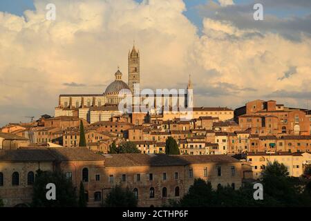 Mein brennendes Herz wird zur Flamme in ihrem Mund - Siena, Italien Stockfoto