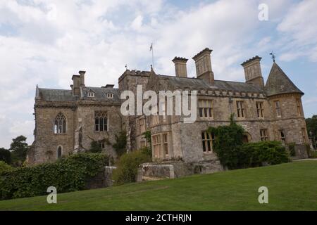 Außenansicht des Palace House in Beaulieu Hampshire England Stockfoto