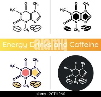 Koffein-Symbol Stock Vektor