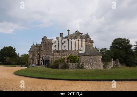 Außenansicht des Palace House in Beaulieu Hampshire England Stockfoto