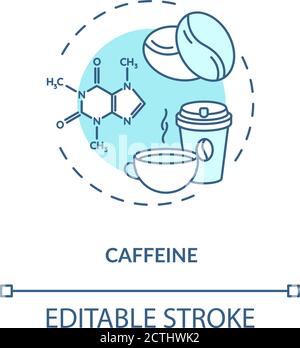 Koffein-Konzept-Symbol Stock Vektor