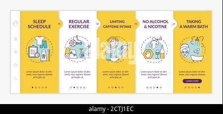 Vorlage für die Einarbeitung von Schlafverbesserungen Stock Vektor