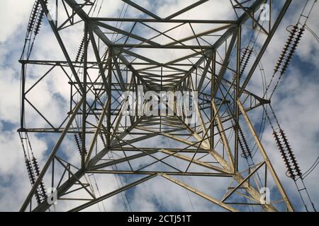 Die Stadt Kincardine und ihre ikonische Brücke. Stockfoto