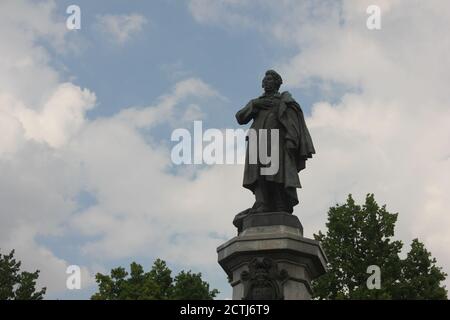Adam Mickiewicz Denkmal in Warschau, Polen Stockfoto