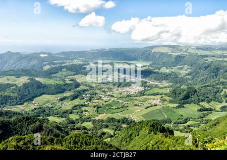 AUSSICHTSPUNKT POVOAÇAO Stockfoto