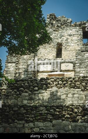 Maya-Ruine „Muyil“, Quintana Roo, Mexiko Stockfoto