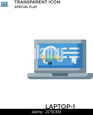 Notebook-1 Vektorsymbol. Flache Illustration. Vektor EPS 10. Stock Vektor