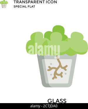 Symbol für Glasvektoren. Flache Illustration. Vektor EPS 10. Stock Vektor