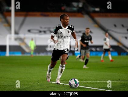 Craven Cottage, London, Großbritannien. September 2020. English Football League Cup, Carabao Cup Football, Fulham versus Sheffield Mittwoch; Bobby Reid of Fulham Credit: Action Plus Sports/Alamy Live News Stockfoto