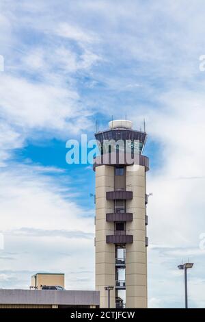 Air Traffic Control Tower am New Orleans International Airport Stockfoto