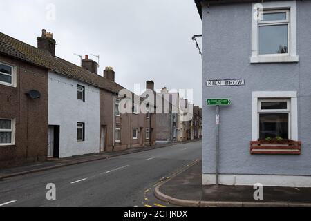 Cleator, Cumbria, England, UK - Reihenhäuser - Teil des Coast to Coast Pfades Stockfoto