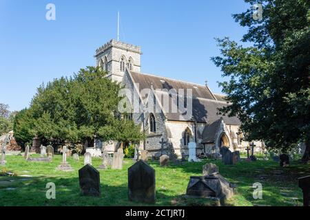 St. John the Evangelist Church, Rectory Lane, Stanmore, London Borough of Harrow, Greater London, England, Vereinigtes Königreich Stockfoto