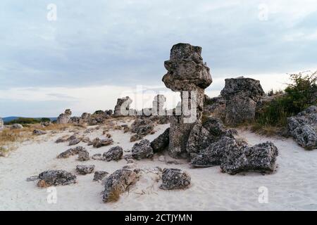 Rock Dessert von Pobiti Kamani, Varna, Bulgarien Stockfoto