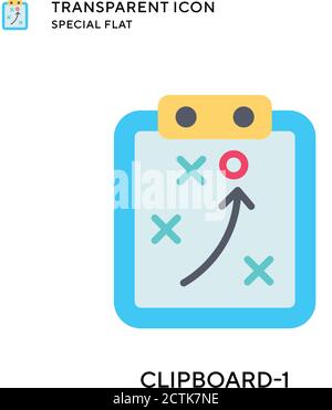 Zwischenablage-1 Vektorsymbol. Flache Illustration. Vektor EPS 10. Stock Vektor