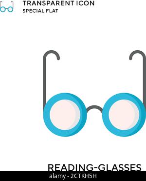 Vektorsymbol Lesebrille. Flache Illustration. Vektor EPS 10. Stock Vektor