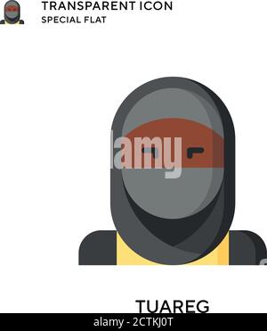 Tuareg-Vektor-Symbol. Flache Illustration. Vektor EPS 10. Stock Vektor