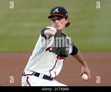 Atlanta, Usa. September 2020. Atlanta Braves Pitcher Max Fried wirft die A Florida Marlins Teig in der ersten Inning im Truist Park in Atlanta am Mittwoch, 23. September 2020. Foto von Tami Chappell/UPI Credit: UPI/Alamy Live News Stockfoto