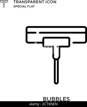 Vektorsymbol „Blasen“. Flache Illustration. Vektor EPS 10. Stock Vektor