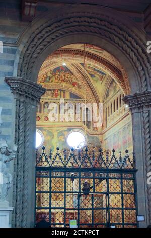 Orvieto, Region Umbrien, Italien. Blick auf die Kapelle Cappella di San Brizio im dom von Orvieto. Stockfoto