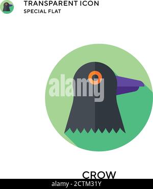 Symbol für Krähenvektor. Flache Illustration. Vektor EPS 10. Stock Vektor