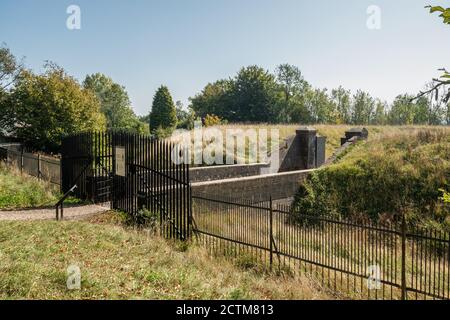 Reigate Fort, ein historisches Wahrzeichen in den North Downs in den Surrey Hills AONB, Großbritannien Stockfoto