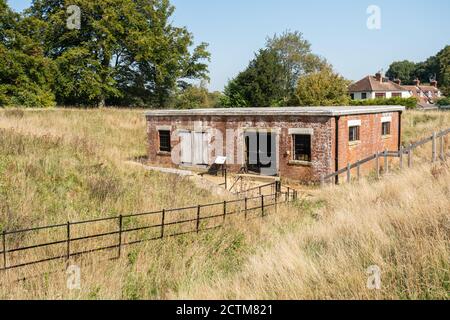 Reigate Fort, ein historisches Wahrzeichen in den North Downs in den Surrey Hills AONB, Großbritannien Stockfoto