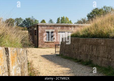 Reigate Fort, ein historisches Wahrzeichen in den North Downs in den Surrey Hills AONB, Großbritannien Stockfoto