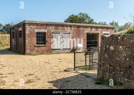 Reigate Fort, ein historisches Wahrzeichen in den North Downs in den Surrey Hills AONB, Großbritannien Stockfoto