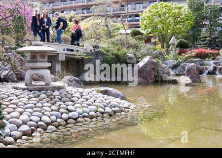 Japanischer Garten oder Jardin Japonais ist eine städtische öffentlichen Park in Monte Carlo in Monaco Stockfoto