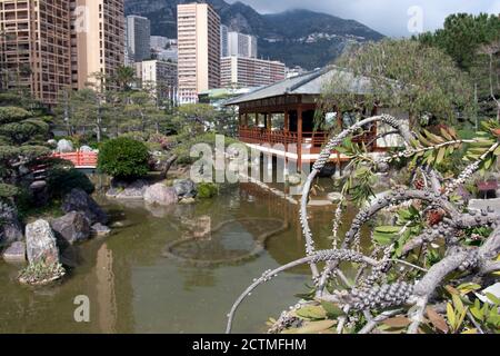 Japanischer Garten oder Jardin Japonais ist eine städtische öffentlichen Park in Monte Carlo in Monaco Stockfoto