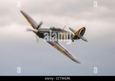 Der Sea Hurricane Mk IA war ein Hurricane Mk I modifiziert von General Aircraft Limited. Sie wurden modifiziert, um von katapulten bewaffneten Handelsschiffen getragen zu werden. Stockfoto