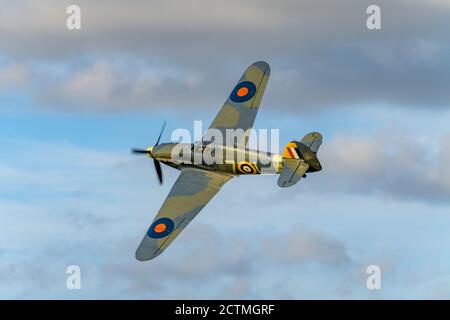 Der Sea Hurricane Mk IA war ein Hurricane Mk I modifiziert von General Aircraft Limited. Sie wurden modifiziert, um von katapulten bewaffneten Handelsschiffen getragen zu werden. Stockfoto