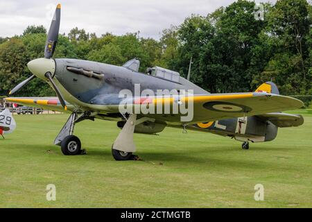 Der Sea Hurricane Mk IA war ein Hurricane Mk I modifiziert von General Aircraft Limited. Sie wurden modifiziert, um von katapulten bewaffneten Handelsschiffen getragen zu werden. Stockfoto