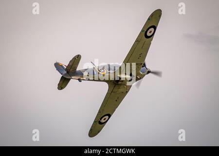 Der Sea Hurricane Mk IA war ein Hurricane Mk I modifiziert von General Aircraft Limited. Sie wurden modifiziert, um von katapulten bewaffneten Handelsschiffen getragen zu werden. Stockfoto