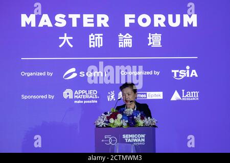 Taipeh, Taiwan. September 2020. Wang Mei-hua Taiwans Wirtschaftsminister spricht auf der SEMICON 2020 die SEMICON Taiwan ist die einzige professionelle Halbleitermesse in Taiwan und die zweitgrößte der Welt, so Veranstalter Semi Taiwan. Kredit: SOPA Images Limited/Alamy Live Nachrichten Stockfoto