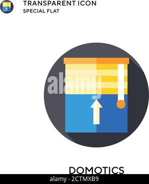 Domotik-Vektorsymbol. Flache Illustration. Vektor EPS 10. Stock Vektor