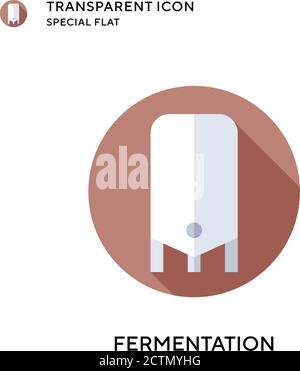 Symbol für den Fermentationsvektor. Flache Illustration. Vektor EPS 10. Stock Vektor