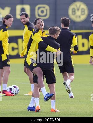 Stadt Dortmund, Deutschland. 24. Sep, 2020. firo: 24.09.2020, Fußball, 1. Bundesliga, Saison 2020/2021, BVB, Borussia Dortmund, Training, Jude BELLINGHAM und Felix PASSLACK Quelle: dpa/Alamy Live News Stockfoto