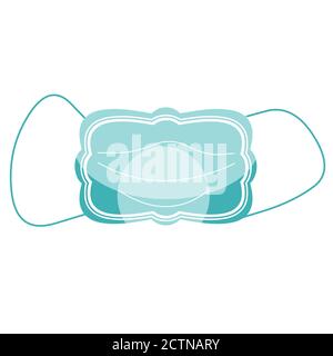 Fase Maske Illustration Design. Stock Vektor