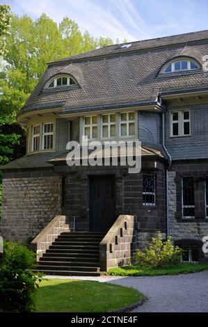 Hagen, Haus Hohenhof, 1906 bis 1908 nach Entwürfen von Henry van de Velde für Karl Ernst Osthaus erbaut Stockfoto