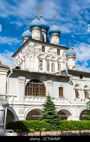 Moskau, Russland – 6. Juli 2017. Die Kirche unserer Lieben Frau von Kasan in Kolomenskoe Museum-Reserve in Moskau. Stockfoto