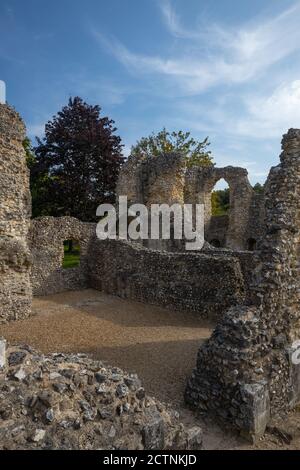 Wolvesey Castle Ruins (Old Bishop's Place), Winchester, Hampshire, England Stockfoto