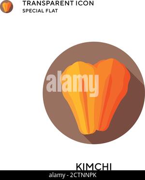 Kimchi-Vektor-Symbol. Flache Illustration. Vektor EPS 10. Stock Vektor